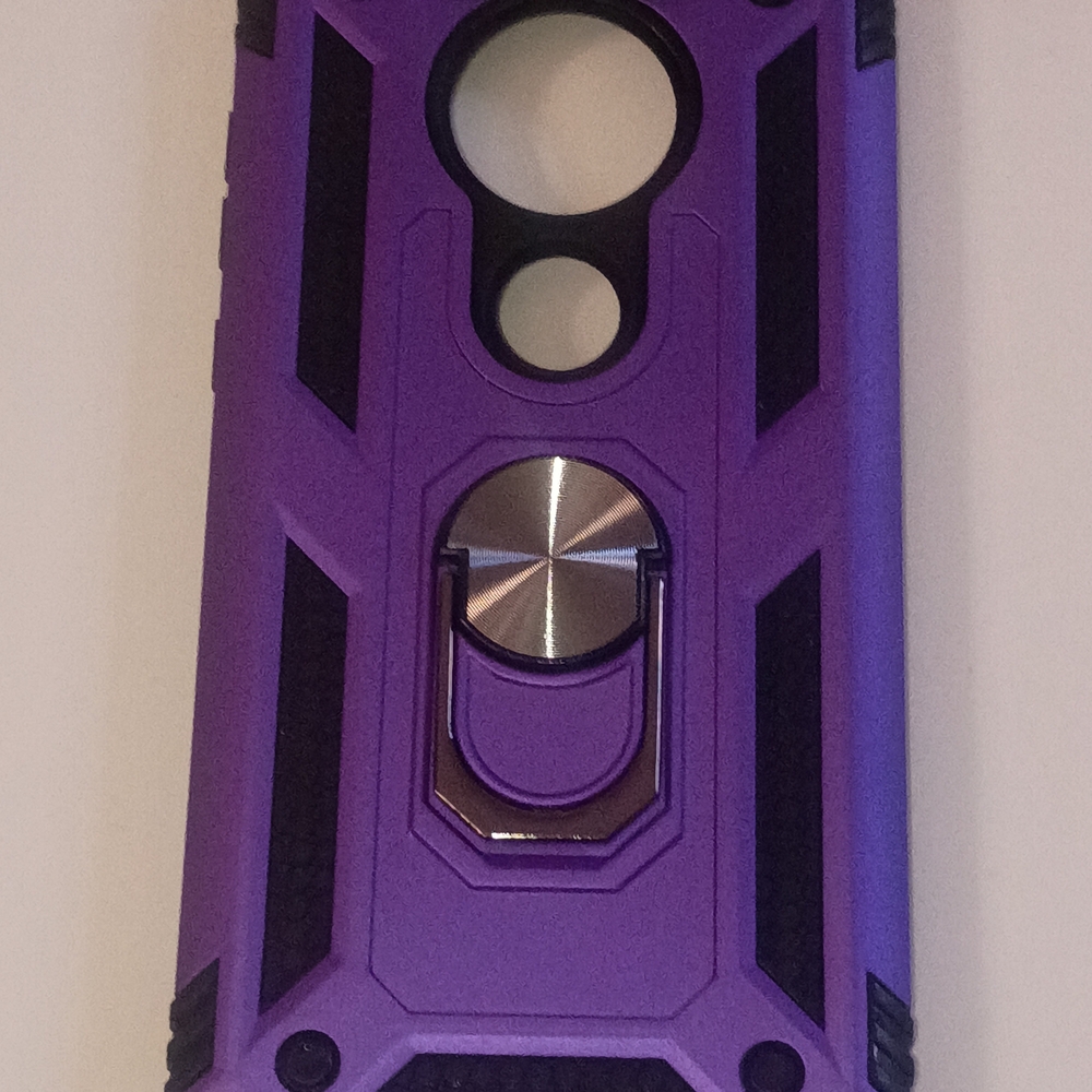 Gritup, Moto 7 Pro, Dual-Tone Purple and Black Case - Picture 6 of 7